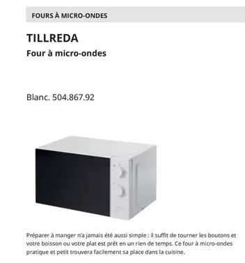 Tillreda Four À Micro-Ondes offre sur IKEA