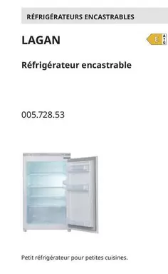 Lagan Réfrigérateur Encastrable offre sur IKEA