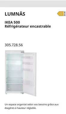 Ikea - Lumnäs 500 Réfrigérateur Encastrable  offre sur IKEA