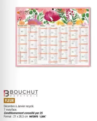 Bouchut - Fleur offre à 1,58€ sur Plein ciel