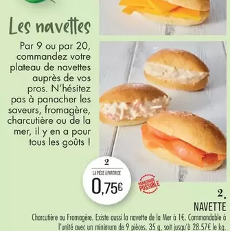 Navette offre à 0,75€ sur Supermarché Match