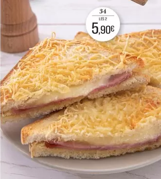 Croques Monsieur offre à 5,9€ sur Supermarché Match