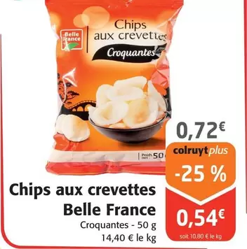 belle france - chips aux crevettes