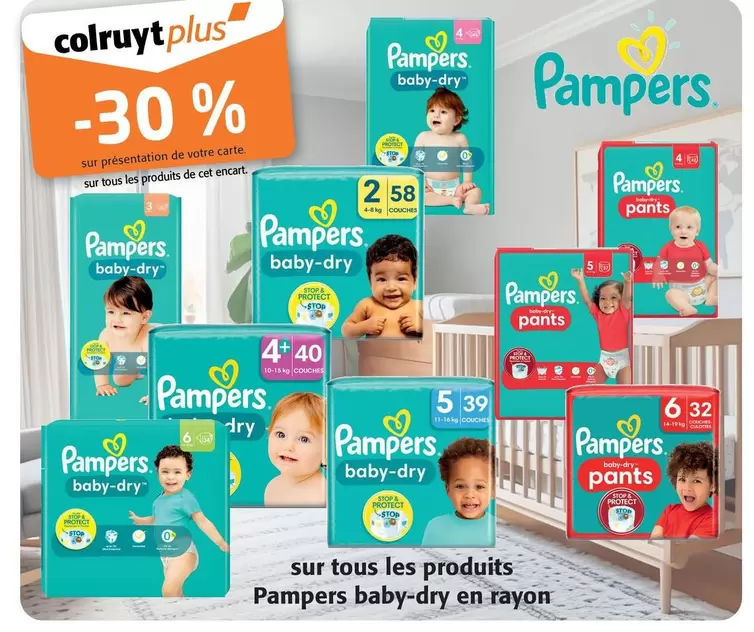 Pampers -  Sur Tous Les Produits Pampers Baby Dry En Rayon