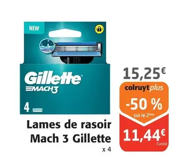 Gillette - Lames De Rasoir Mach 3