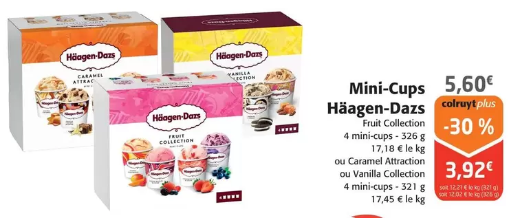 haagen dazs - mini cups