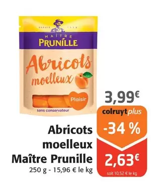 Maitre Prunille - Abricots Moelleux