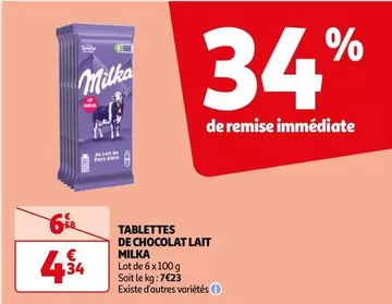 Milka - Tablettes De Chocolat Lait