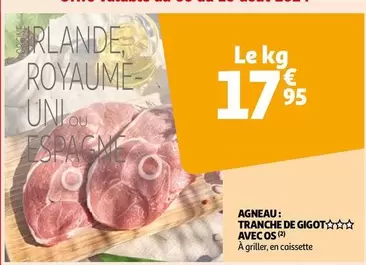 Agneau: Tranche De Gigot Avec Os