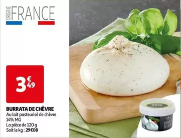 burrata de chèvre