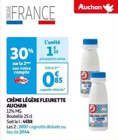 Auchan - Crème Légère