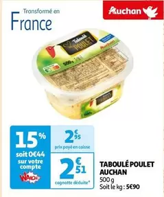 Auchan - Taboulé Poulet