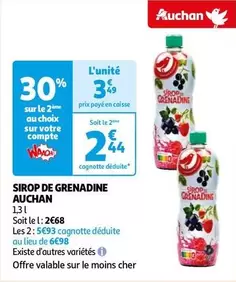 Auchan - Sirop De Grenadine