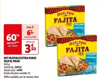 old el paso - kit fajitas extra doux