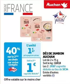 Auchan - Dés De Jambon