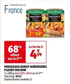 Fleury Michon - Moussaka Boeuf Aubergines