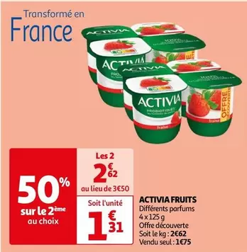 danone - activia fruits