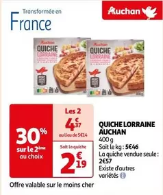 Auchan - Quiche Lorraine