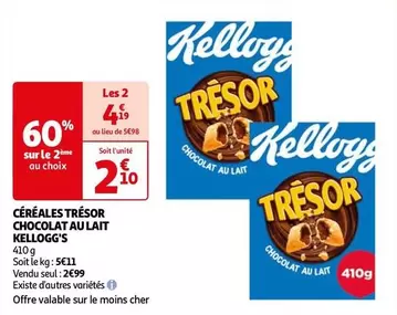 Kellogg's - Céréales Trésor Chocolat Au Lait