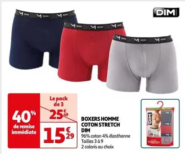 Dim - Boxers Homme Coton Stretch