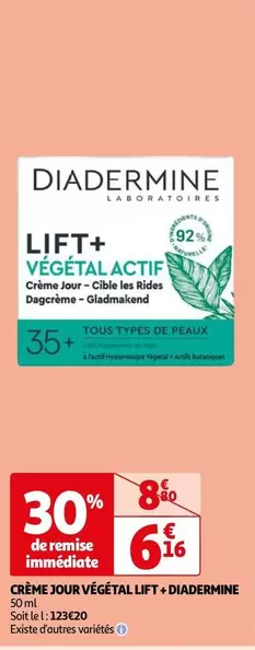 Diadermine - Crème Jour Végétal Lift+