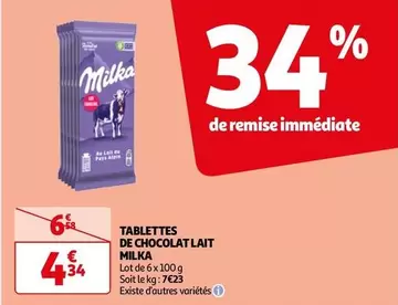 Milka - Tablettes De Chocolat Lait