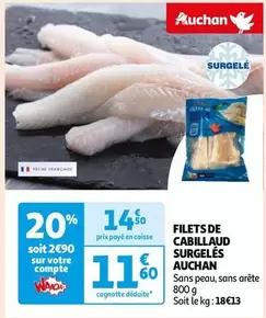 Auchan - Filets De Cabillaud Surgelés