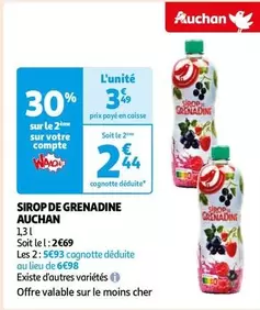 Auchan - Sirop De Grenadine