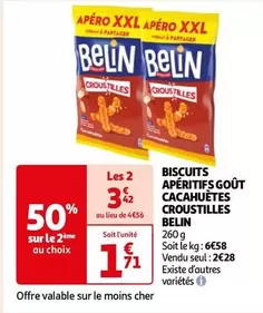 Belin - Biscuits Apéritifs Goût Cacahuètes Croustilles