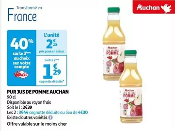 Auchan - Pur Juse Pomme