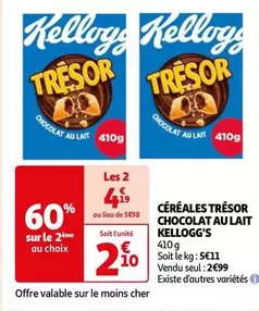 Kellogg's - Céréales Trésor Chocolat Au Lait