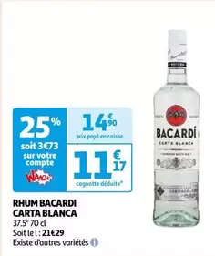 Bacardi - Rhum Carta Blanca