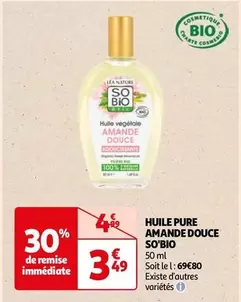 So'bio - Huile Pure Amande Douce