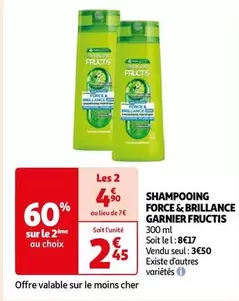 Garnier - Shampooing Force & Brillance Fructis