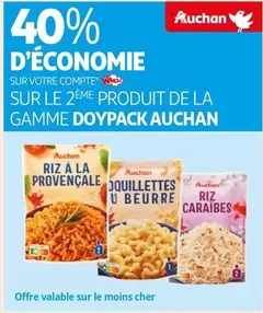 Auchan - Sur Le 2ème Produit De La Gamme Doypack