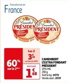 Président - Camembert L'extra Fondant