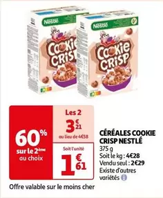 Nestlé - Céréales Cookie Crisp