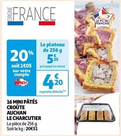 Auchan Le Charcutier - 16 Mini Pâtés Croûte