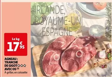 Agneau Tranche De Gigot Avec Os