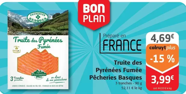 Pecheries Basques - Truite Des Pyrénées Fumée