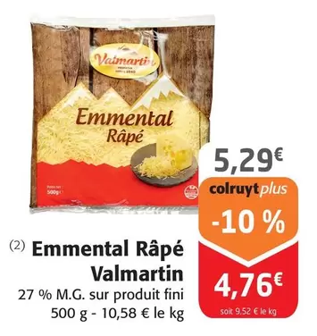 Valmartin - Emmental Râpé