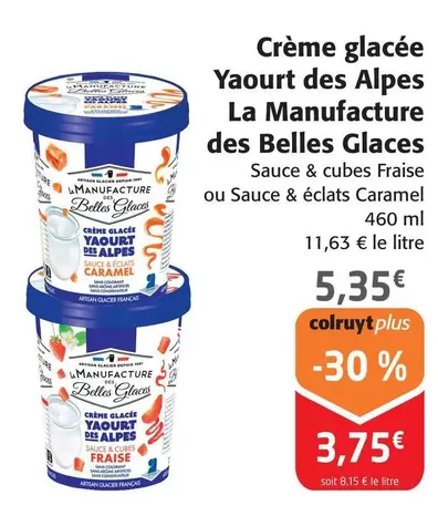 La Manufacture Des Belles Glaces - Crème Glacée Yaourt Des Alpes