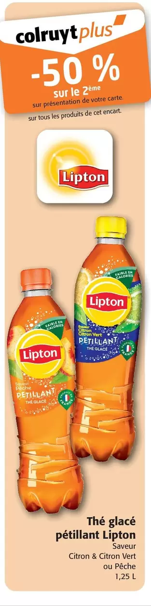 Lipton - Thé Glacé Pétillant 