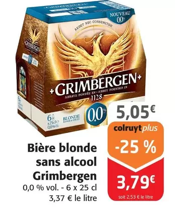 Grimbergen - Bière Blonde Sans Alcool