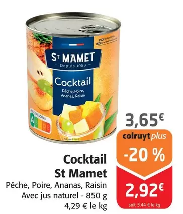 Saint Mamet - Cocktail