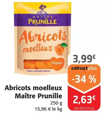 Maître Prunille - Abricots Moelleux