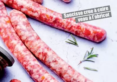 Saucisse Crue À Cuire Veau À L'abricot