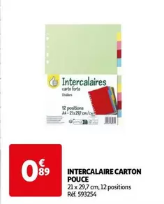 Pouce - Intercalare Carton