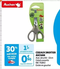 Auchan - Ciseaux Droitier