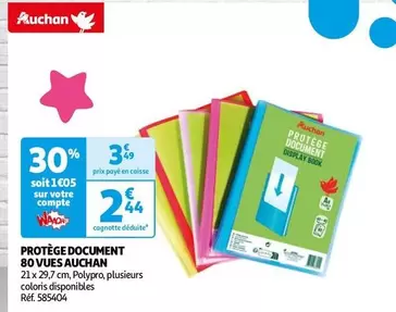 Auchan - Protège Document 80 Vues